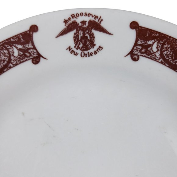 The Roosevelt Hotel Bread Plate Shenango China Vintage New Orleans USA - Picture 2 of 10